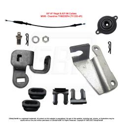 83-88 Cutlass Regal 200-4R Transmission Gear Selector Bracket Shifter Cable KIT